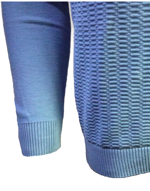 Sweter sportowy męski casual elegancki błękit M-2XL