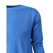 Sweter męski niebieski klasyczny blue