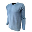 Sweter sportowy męski casual elegancki błękit M-2XL
