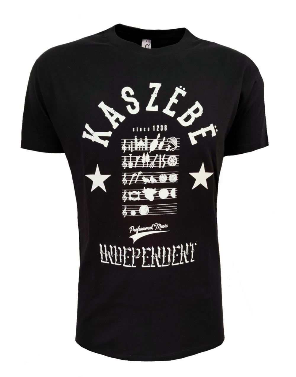 T-shirt męski KASZEBE BLACK koszulka bawełna S-3XL