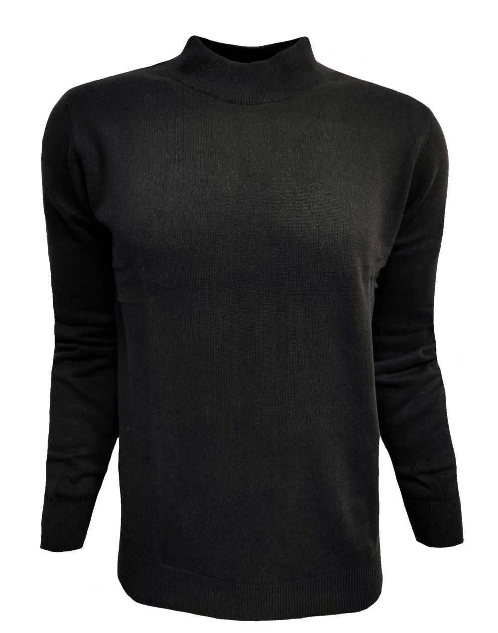 Półgolf golf męski bawełna czarny casual sweter M-3XL